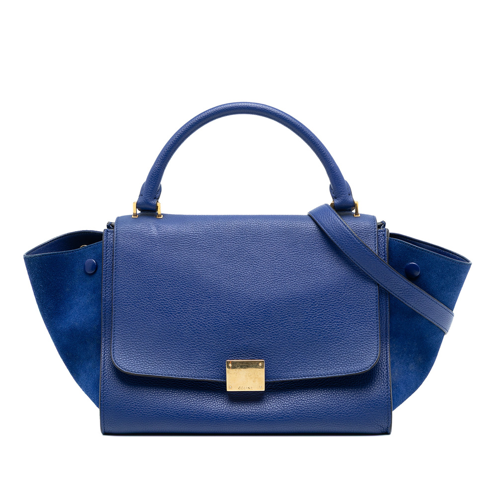 Pre-Loved Celine Small Leather Trapeze Satchel